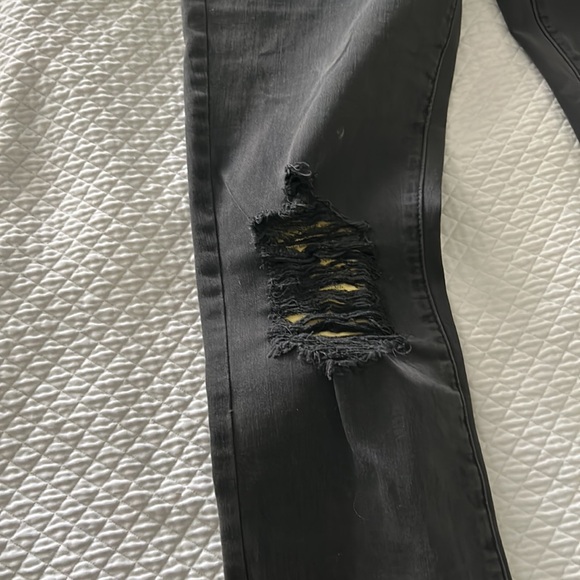 L'Agence Womens Margot High Rise Skinny Jeans 29 Black Stretch Denim - Picture 4 of 9